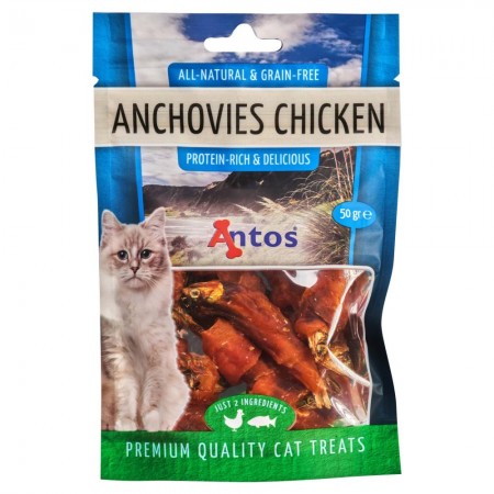 Cat Treats Anchoas&Pollo 50 gr