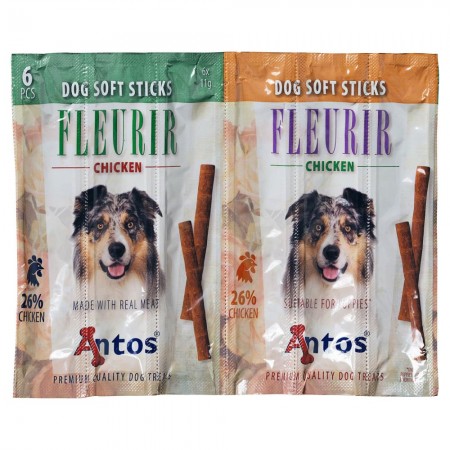 Dog Soft Sticks Fleurir Kip 6 stuks