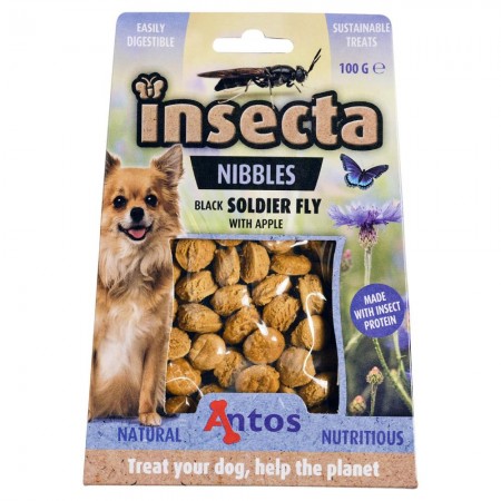 Insecta Nibbles Black Soldier Fly & Apple 100 gr
