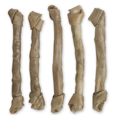 Raw Hide Knotted Bone 15" 230-250 gr