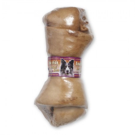 Raw Hide Peanut Butter Knotted Bone 10/11"