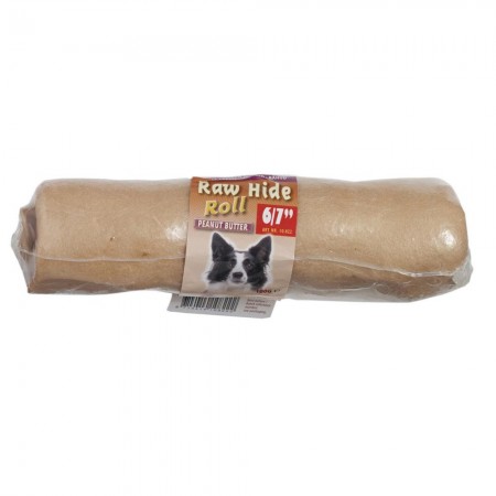 Raw Hide Peanut Butter Roll 6/7"