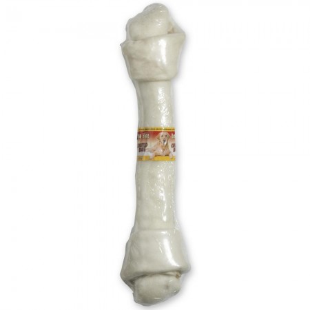 Raw Hide White Knotted Bone 18"